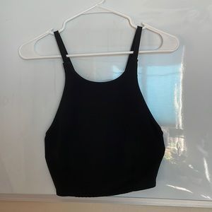 Forever 21 Black Crop Top, Tank Top, Criss Cross straps, Adjustable, worn once